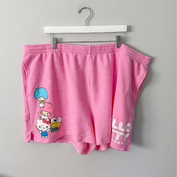 Hello Kitty and Friends Sanrio Pink Lounge Shorts - Picture 2 of 8